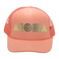 CORAL/GOLD Adult Trucker