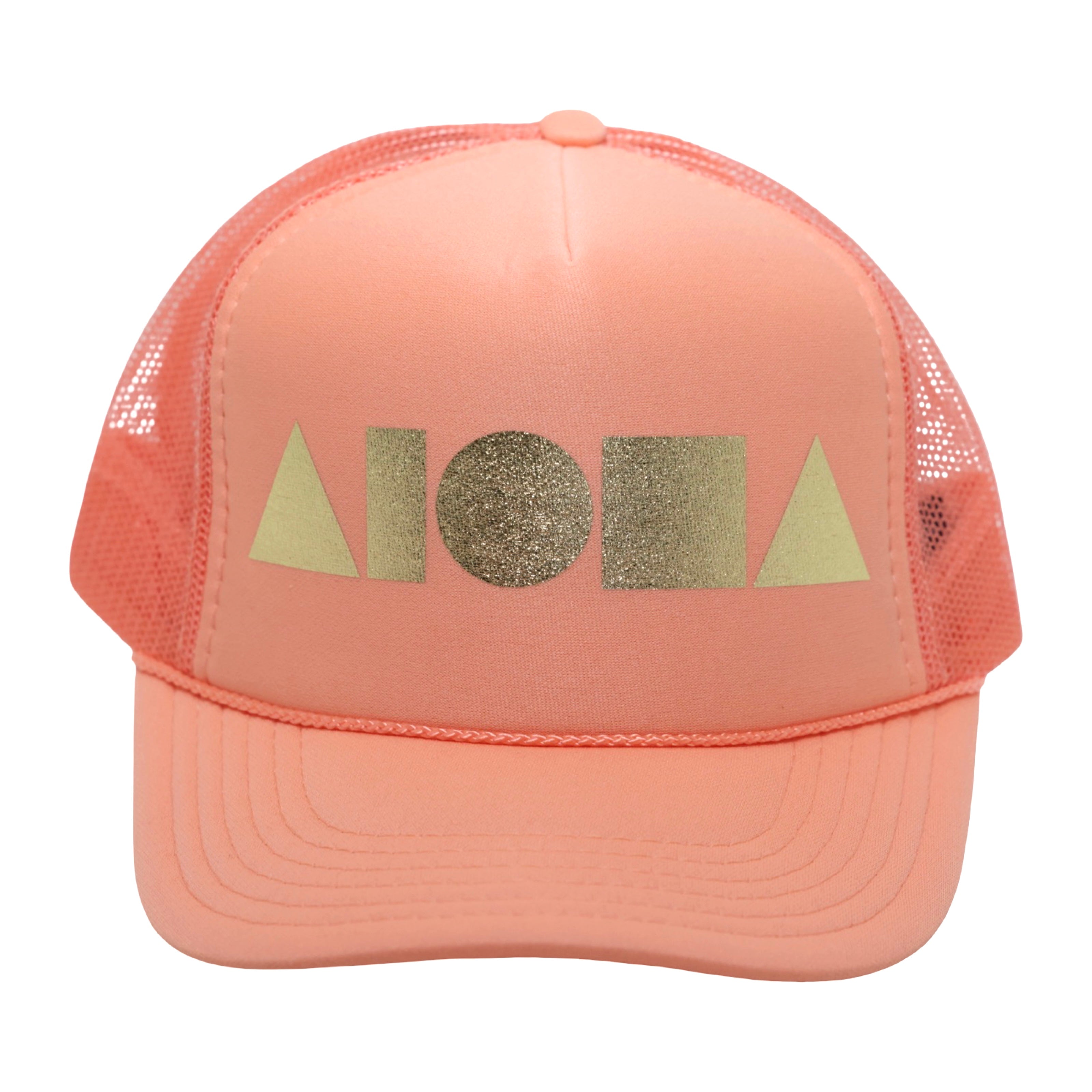 CORAL/GOLD Adult Trucker