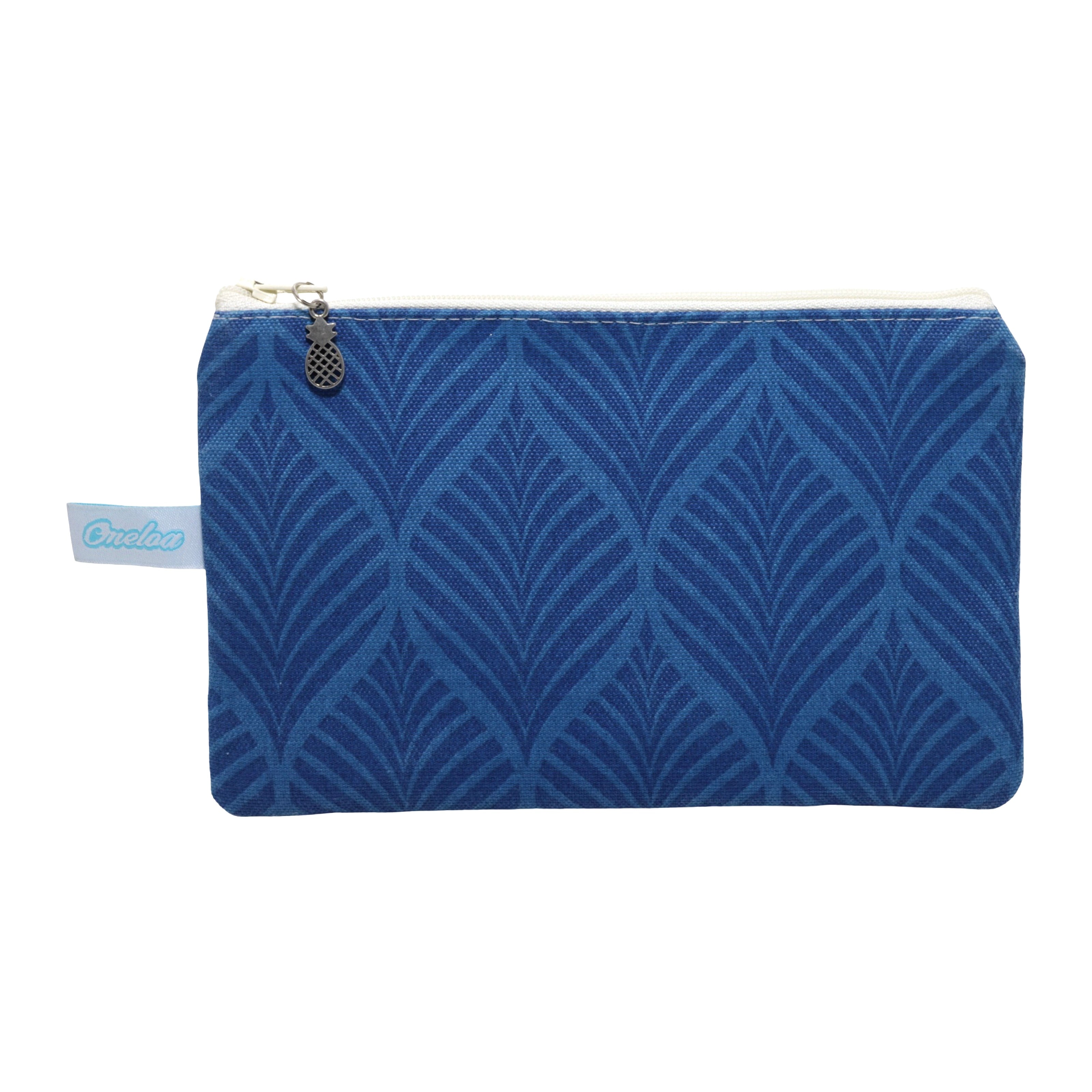 Oneloa Blue LEAF REPEAT Coin Purse