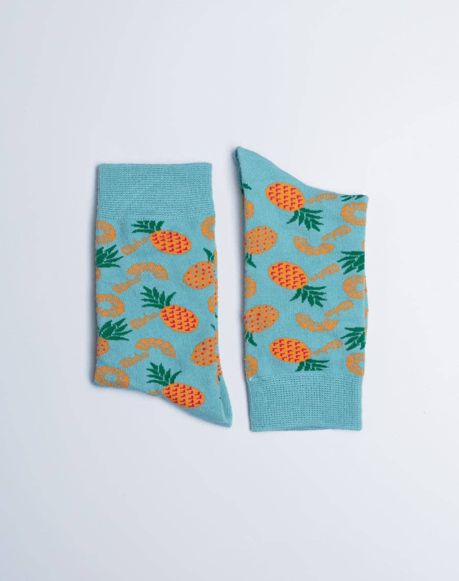 ALOHA PINEAPPLE Kids Crew Socks