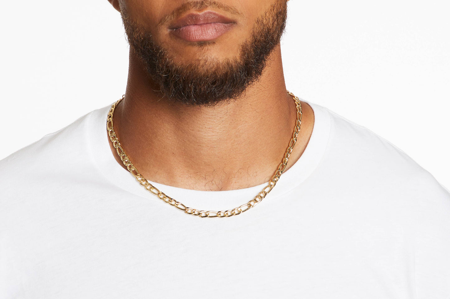 5mm Figaro Chain - Men's: 24"