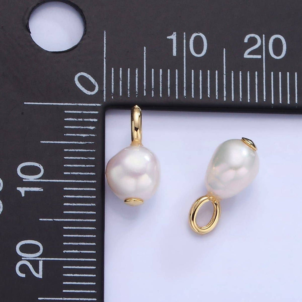 MOONLIGHT 14K Gold Fill Freshwater Pearl Drop Pendant
