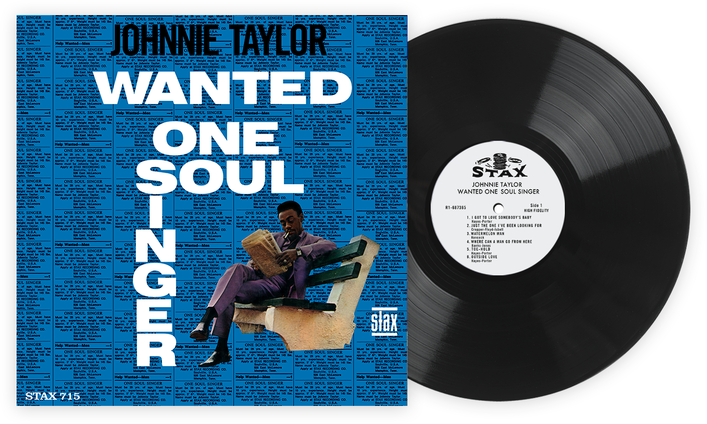Johnnie Taylor — Wanted One Soul Singer | 1967 Soul Vinyl LP: Default Title