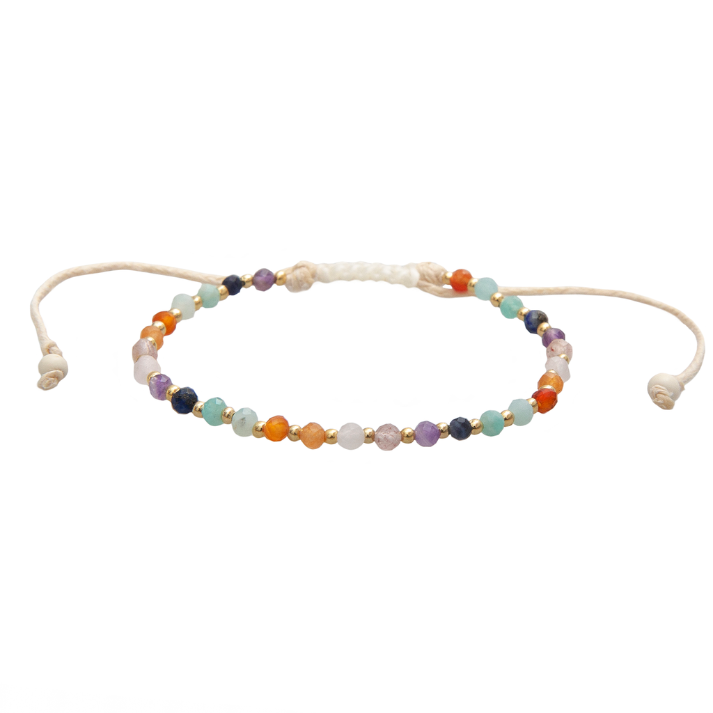ALOHA STATE OF MIND 3mm Adjustable Beaded Bracelet | Hawaii Healing Collection
