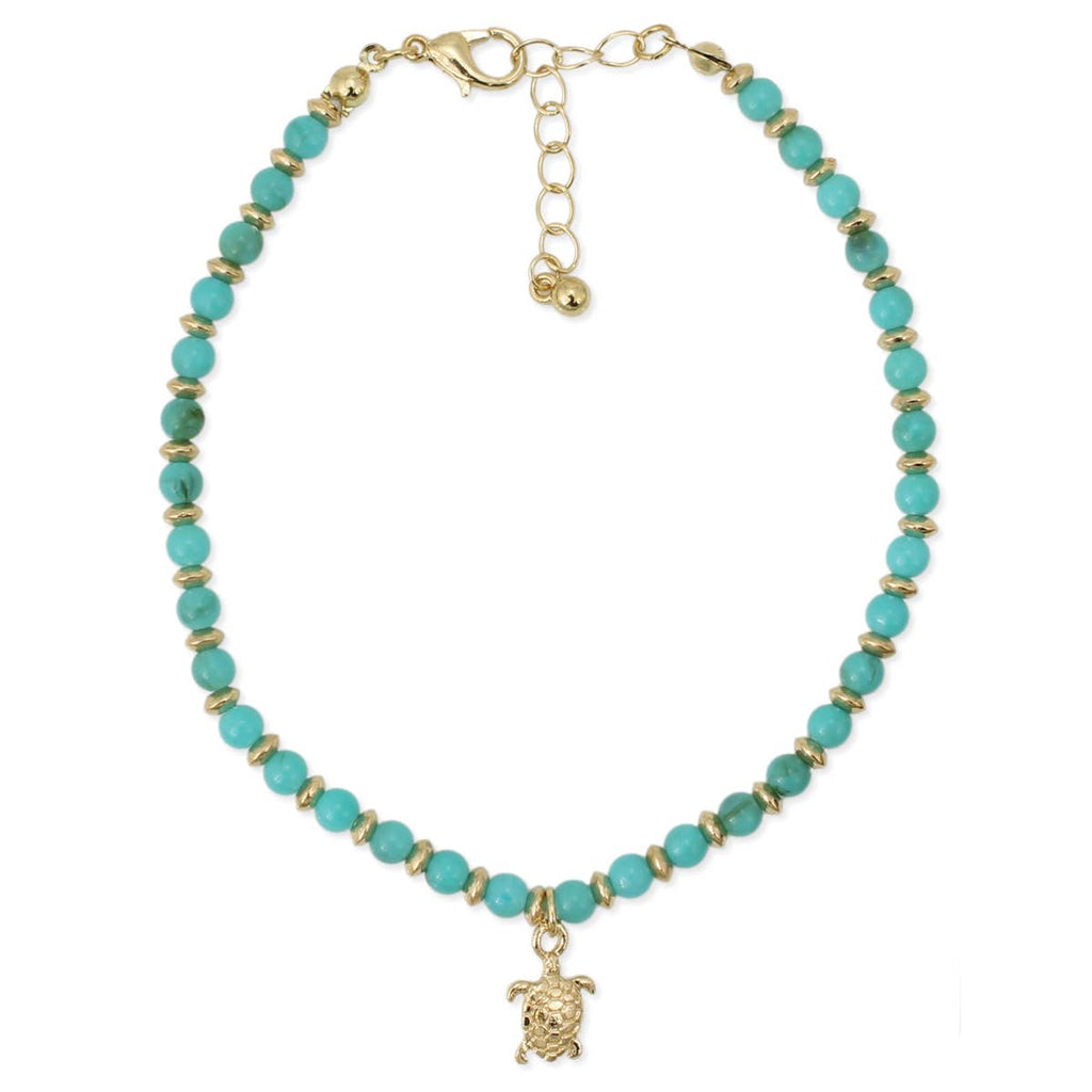 COASTAL TURTLE CHARM Anklet