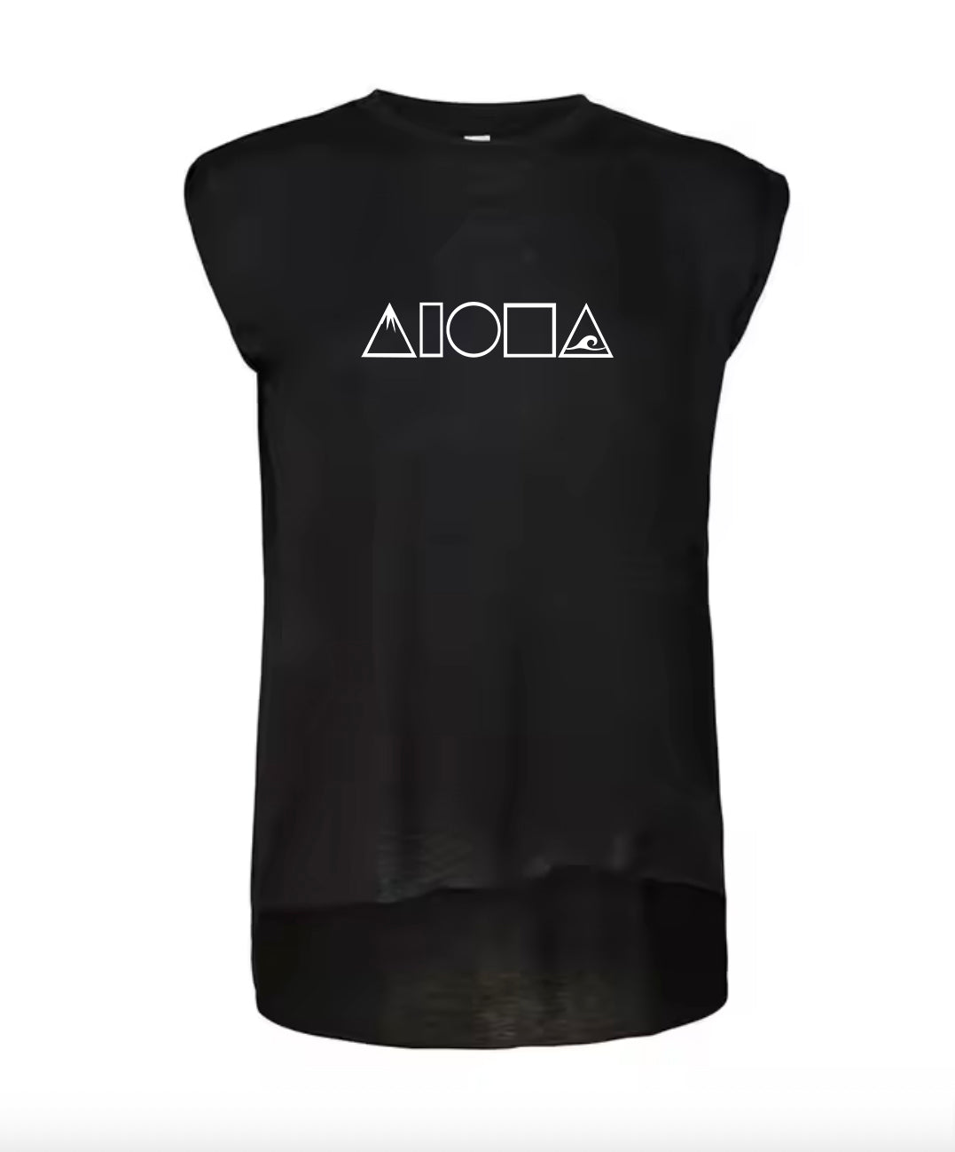 MAUKA TO MAKAI Black Flowy Tee