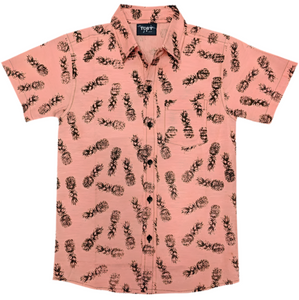 Hawaiian Pineapple Youth Aloha Shirt