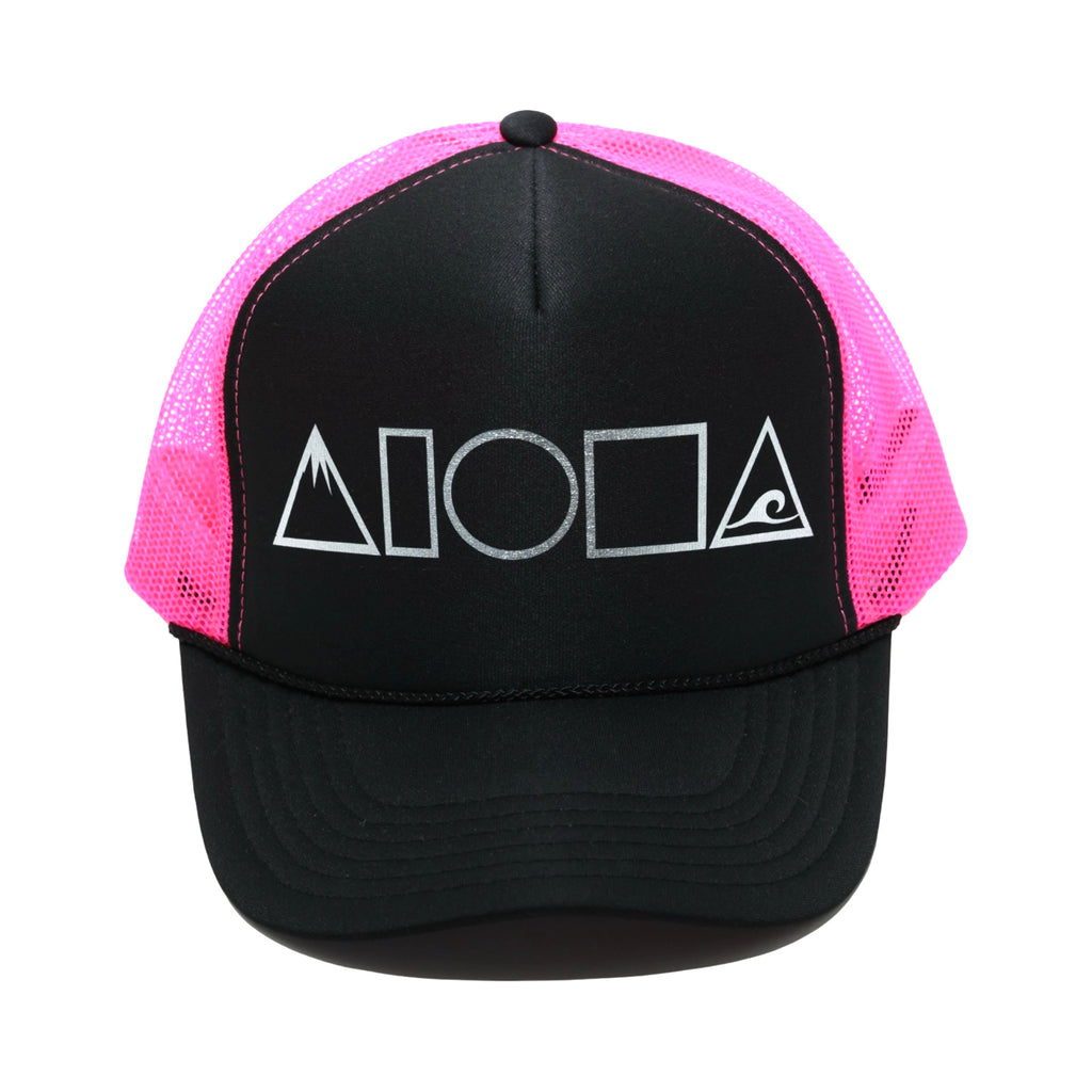 MAUKA TO MAKAI Pink/Black/Silver Adult Trucker