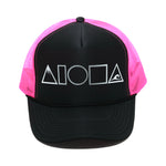 MAUKA TO MAKAI Pink/Black/Silver Adult Trucker