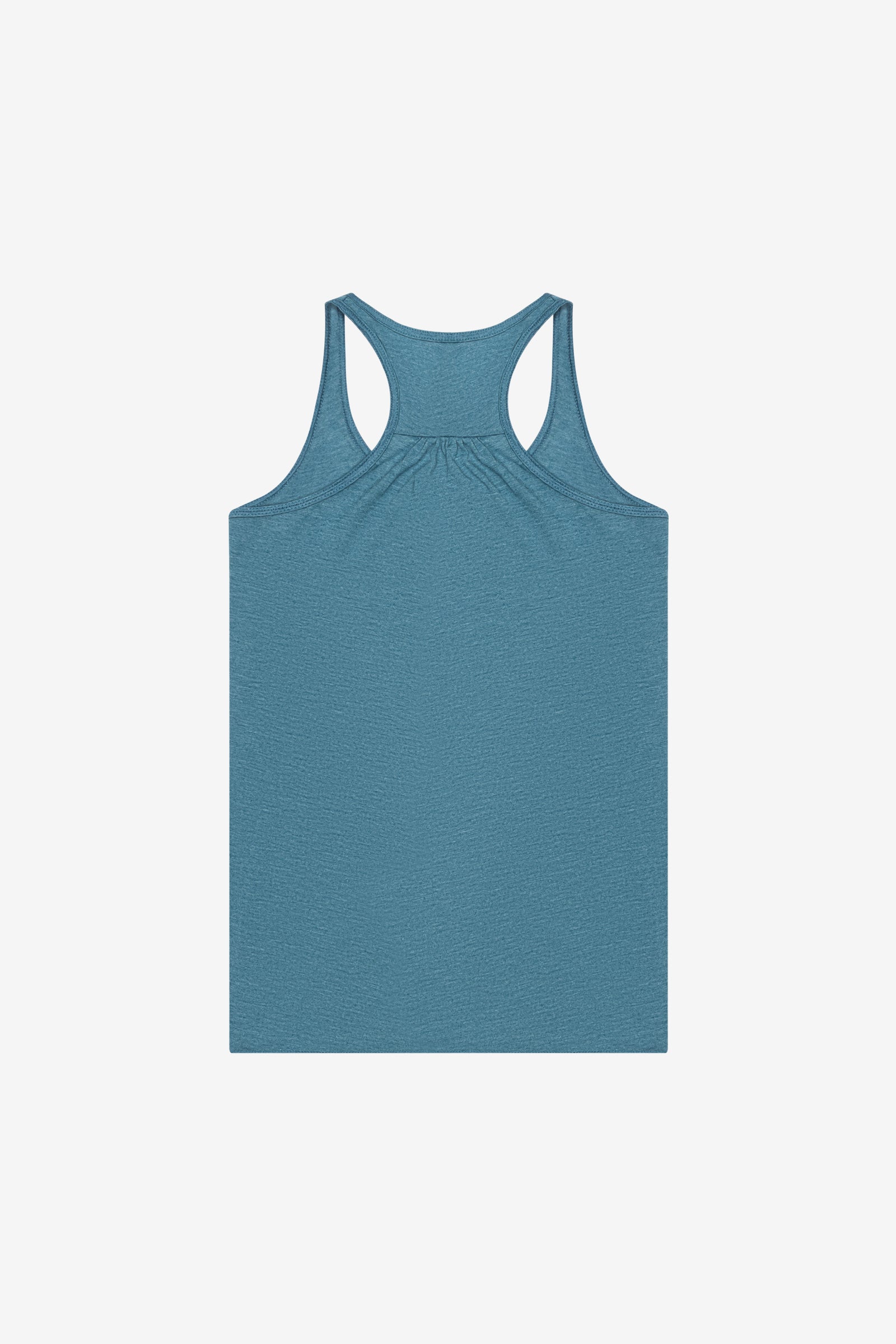 ISLAND SHAPES Heather Teal Racerback Tank