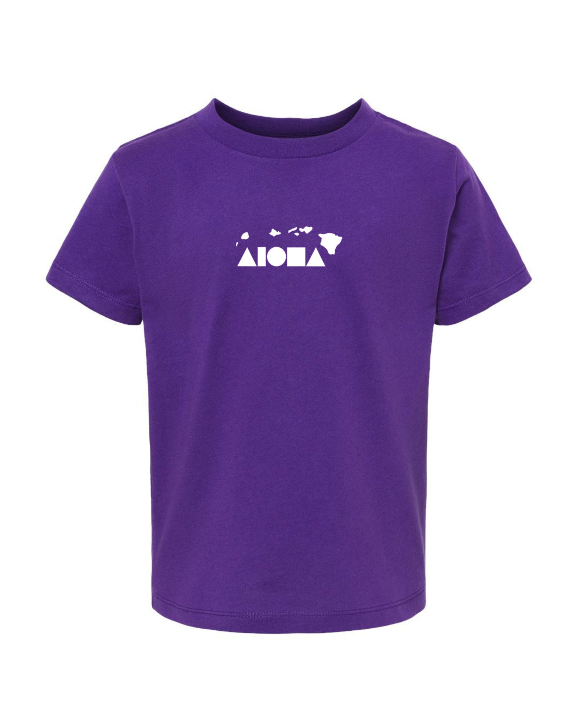 ISLAND SHAPES Purple Toddler Tee