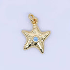 TIDAL 24K Gold Fill Mini Starfish Charm Pendant