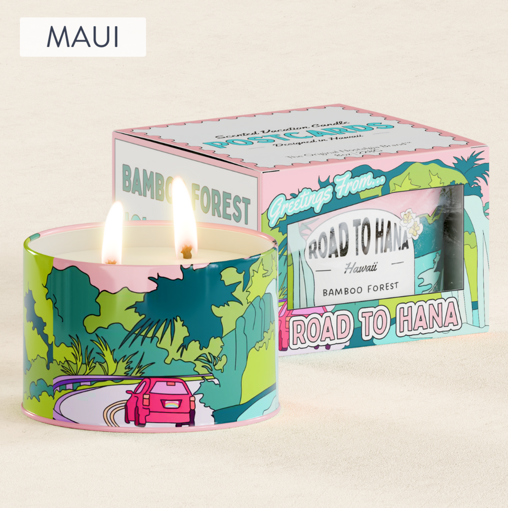 ROAD TO HANA Scented Destination Candle | Bamboo, Fruit & Amber