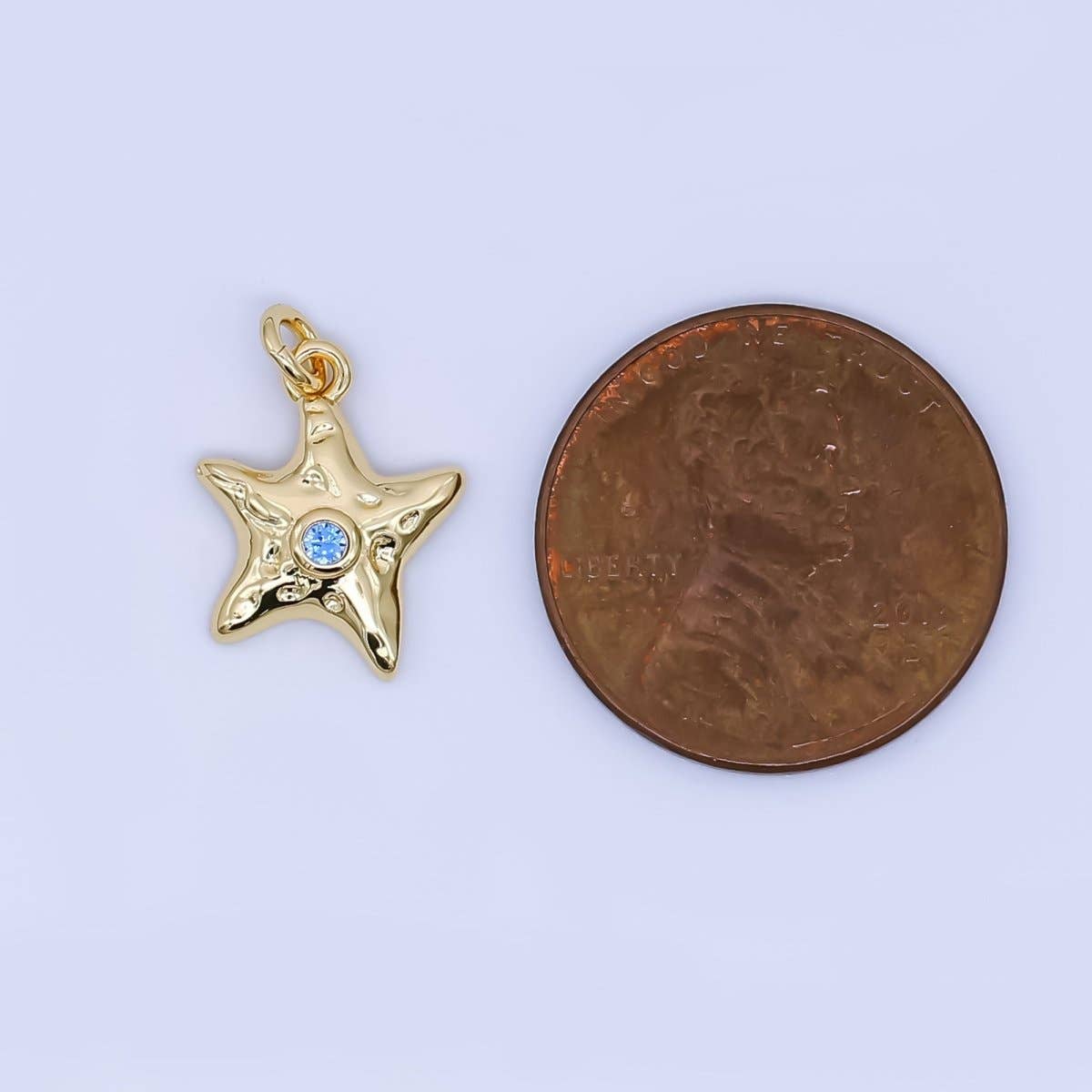 TIDAL 24K Gold Fill Mini Starfish Charm Pendant