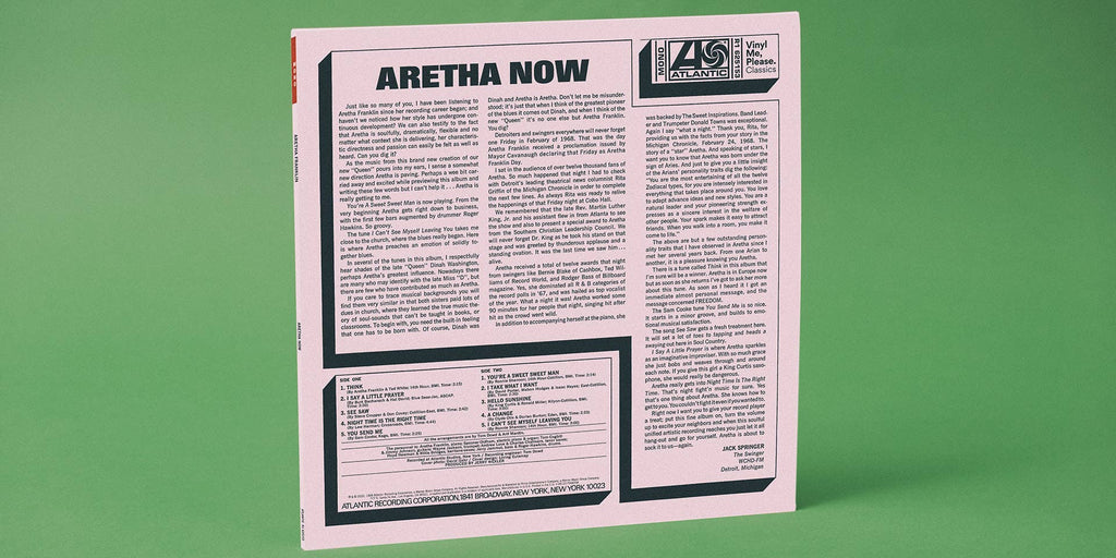 Aretha Franklin — Aretha Now | 1968 Soul Vinyl LP