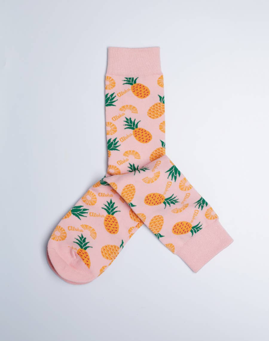 ALOHA PINEAPPLE Women's Crew Socks