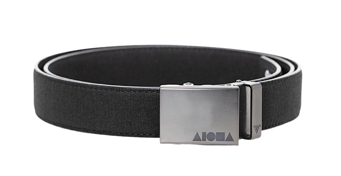 PITCH BLACK CANVAS/GUNMETAL Aloha Shapes® Mission Belt