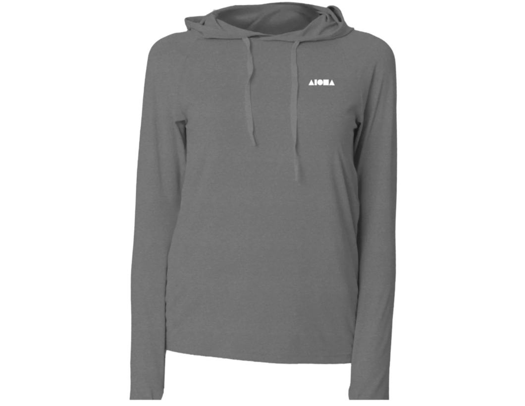 SYNC Heather Grey Hooded UPF50 L/S