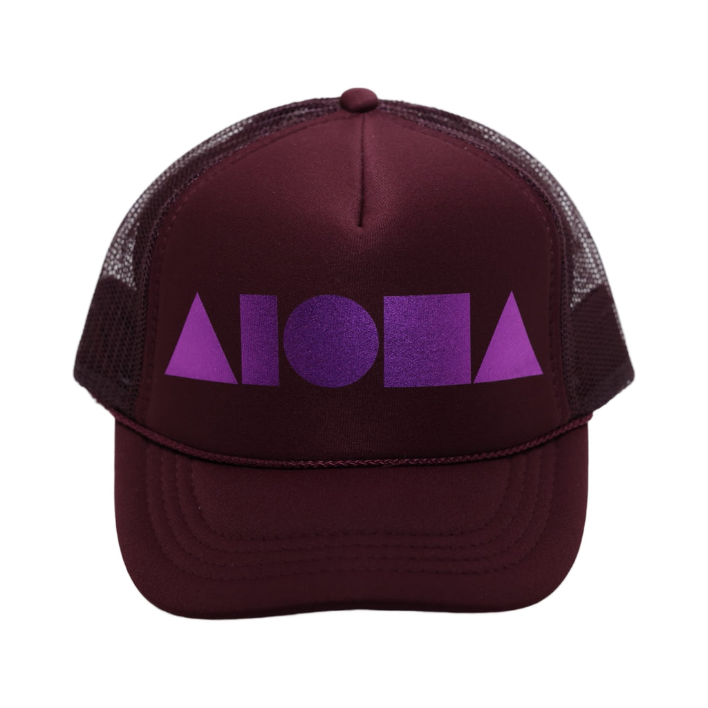 MAROON/PINK Youth Trucker