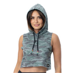 AMELIA Camo Sleeveless Hoodie Tank