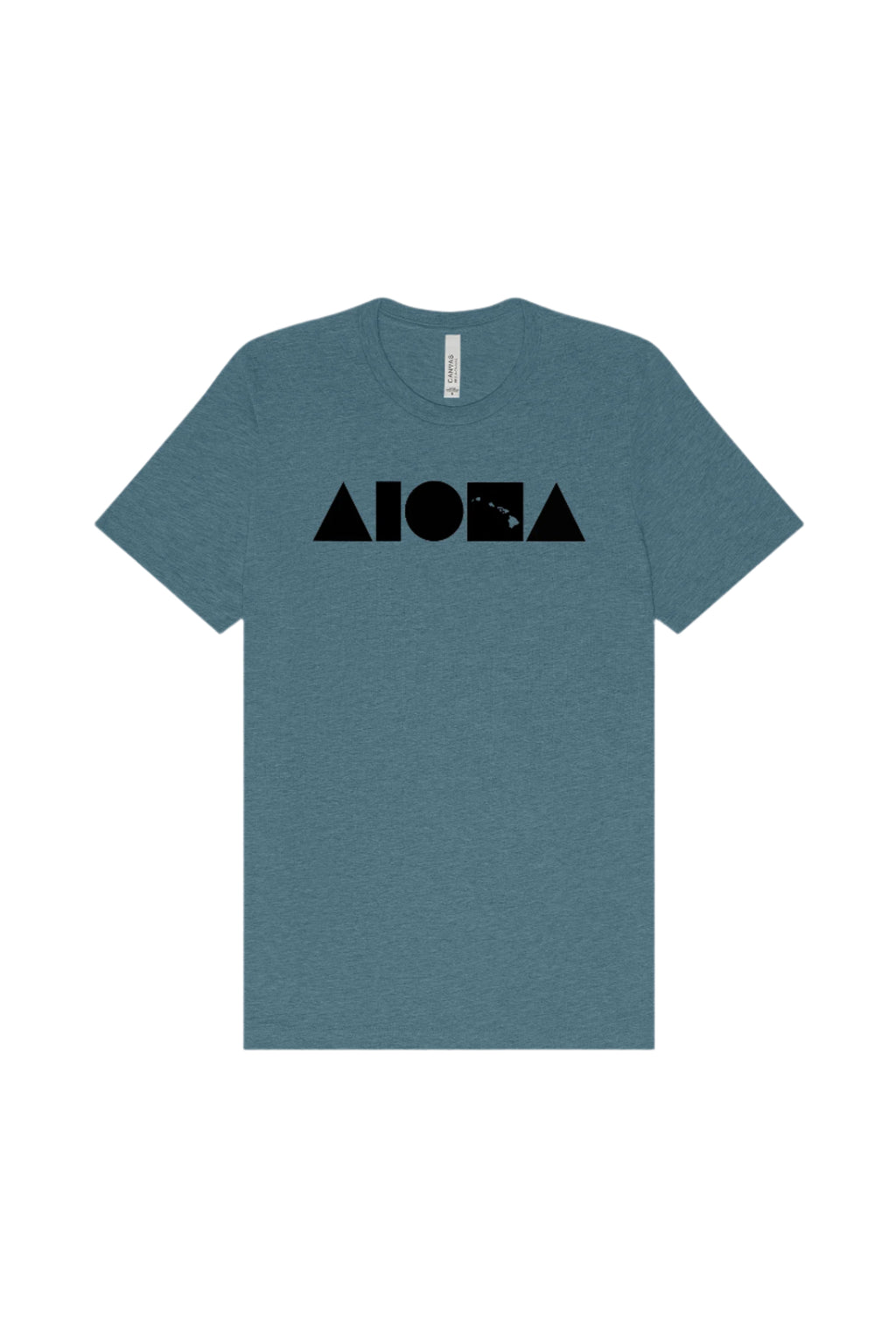 ISLAND SHAPES Heather Deep Teal Unisex Tee