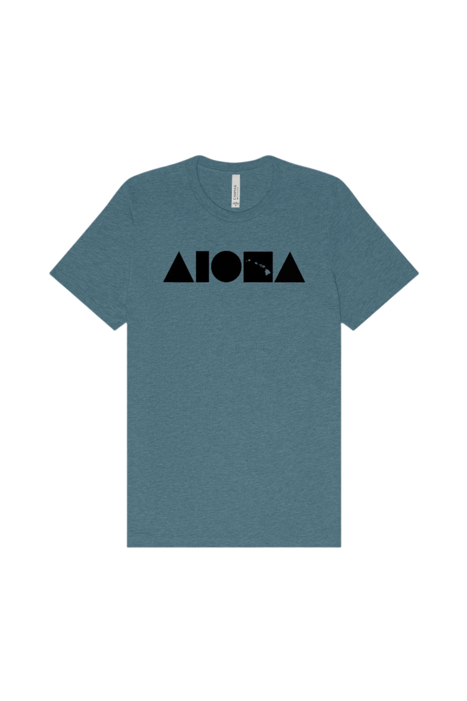 ISLAND SHAPES Heather Deep Teal Unisex Tee