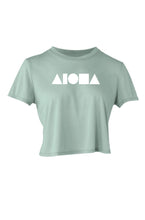 ALOHA SHAPES Dusty Blue Flowy Crop