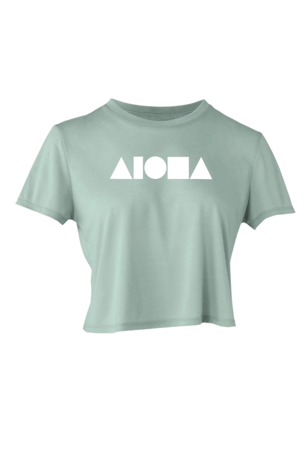 ALOHA SHAPES Dusty Blue Flowy Crop