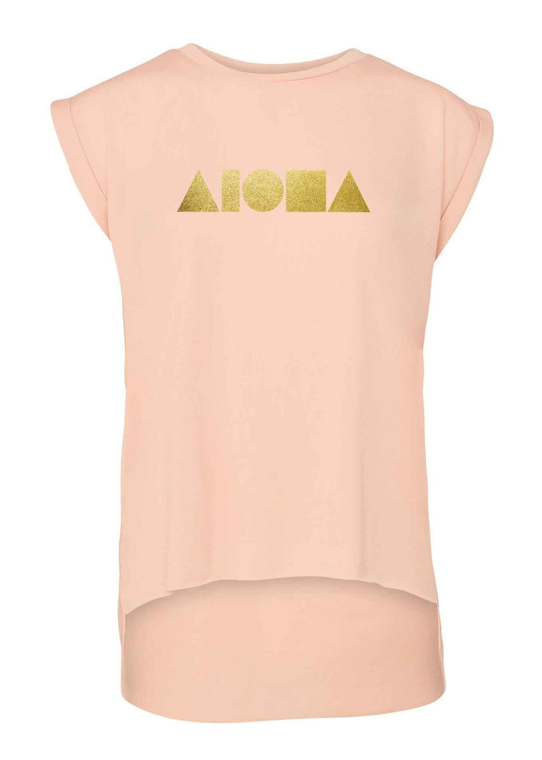 PEACH ALOHA SHAPES Flowy Muscle Tee Wholesale