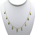 9 PISTACHIO TAHITIAN KESHI Pearl 19" 14K Gold Fill Necklace