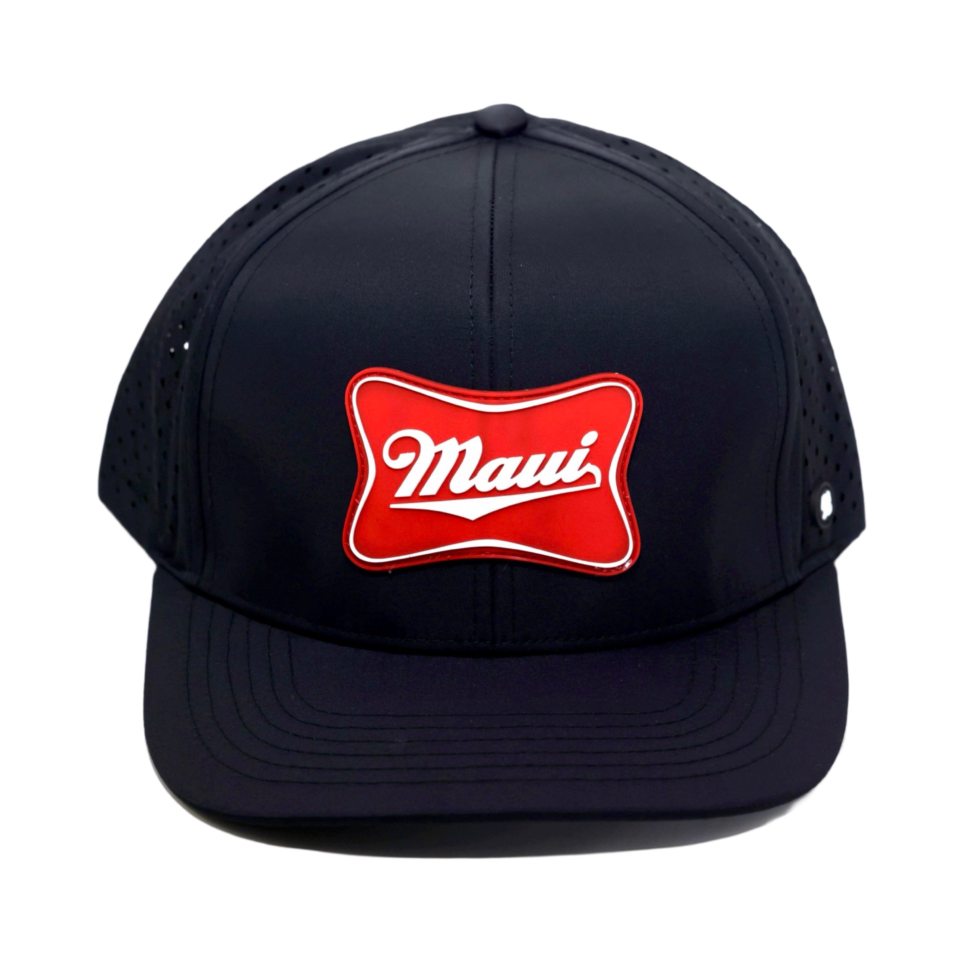 MAUI RED ANXD Adult Subtle Curved Bill Snapback