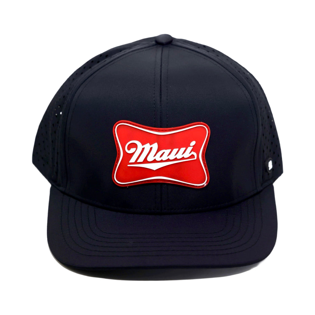 MAUI RED ANXD Adult Subtle Curved Bill Snapback