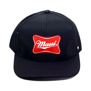 MAUI RED ANXD Adult Subtle Curved Bill Snapback