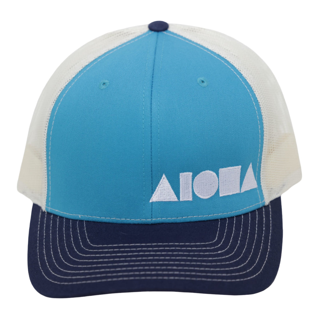 BLUE TRIFECTA Richardson 112 Adult Curved Bill Snapback