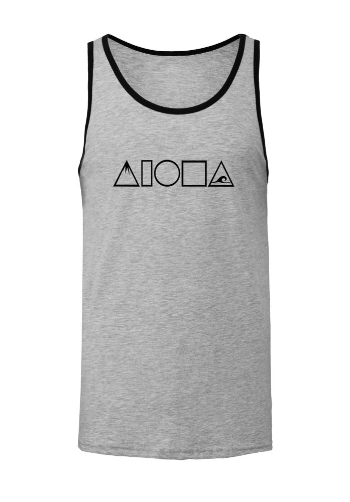 MAUKA TO MAKAI Light Grey Unisex Tank