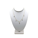 5 GREY TAHITIAN KESHI Pearl 17" 14K Gold Fill Necklace