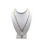 Single WHITE SOUTH SEA Pearl 18" 14K Gold Fill Necklace