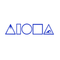 MAUKA TO MAKAI Royal Blue Aloha Shapes Vinyl Decal Sticker