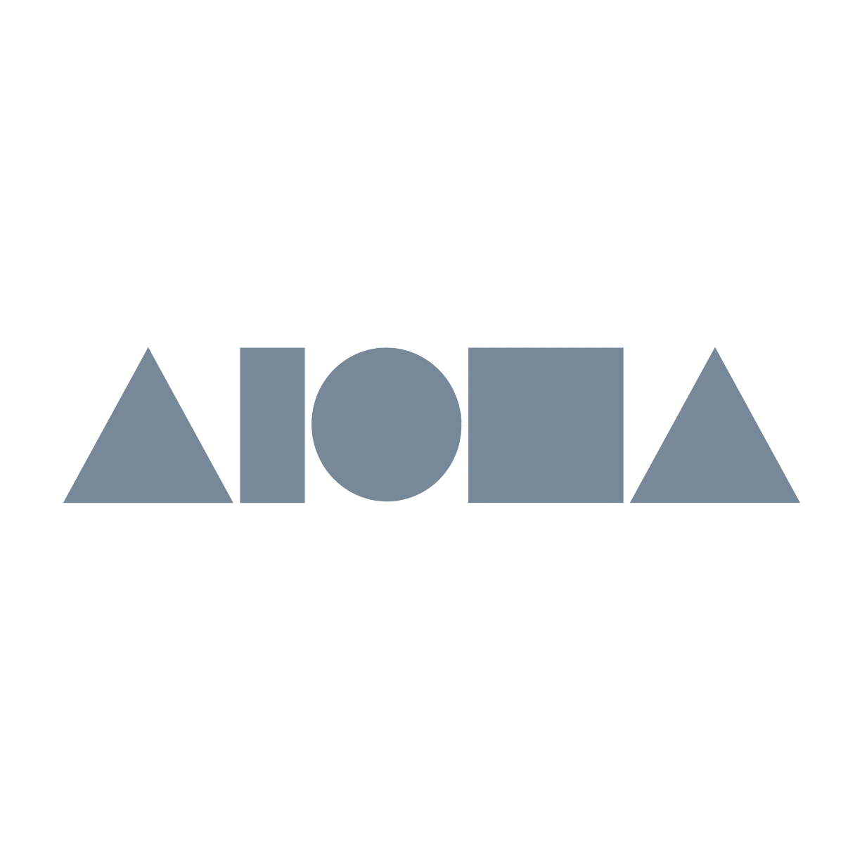 SOLID SLATE Aloha Shapes Vinyl Decal Sticker