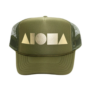 OLIVE/GOLD Adult Trucker