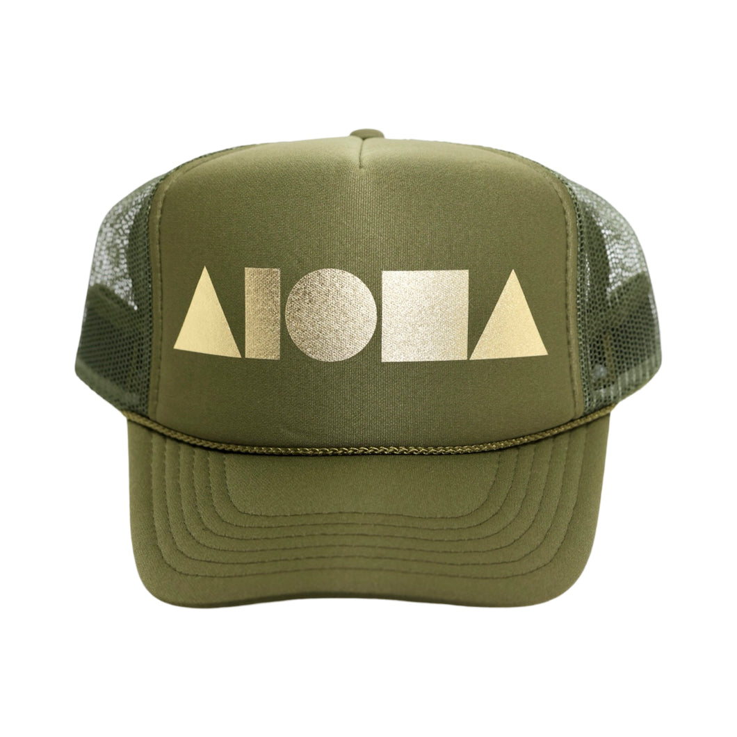 OLIVE/GOLD Adult Trucker