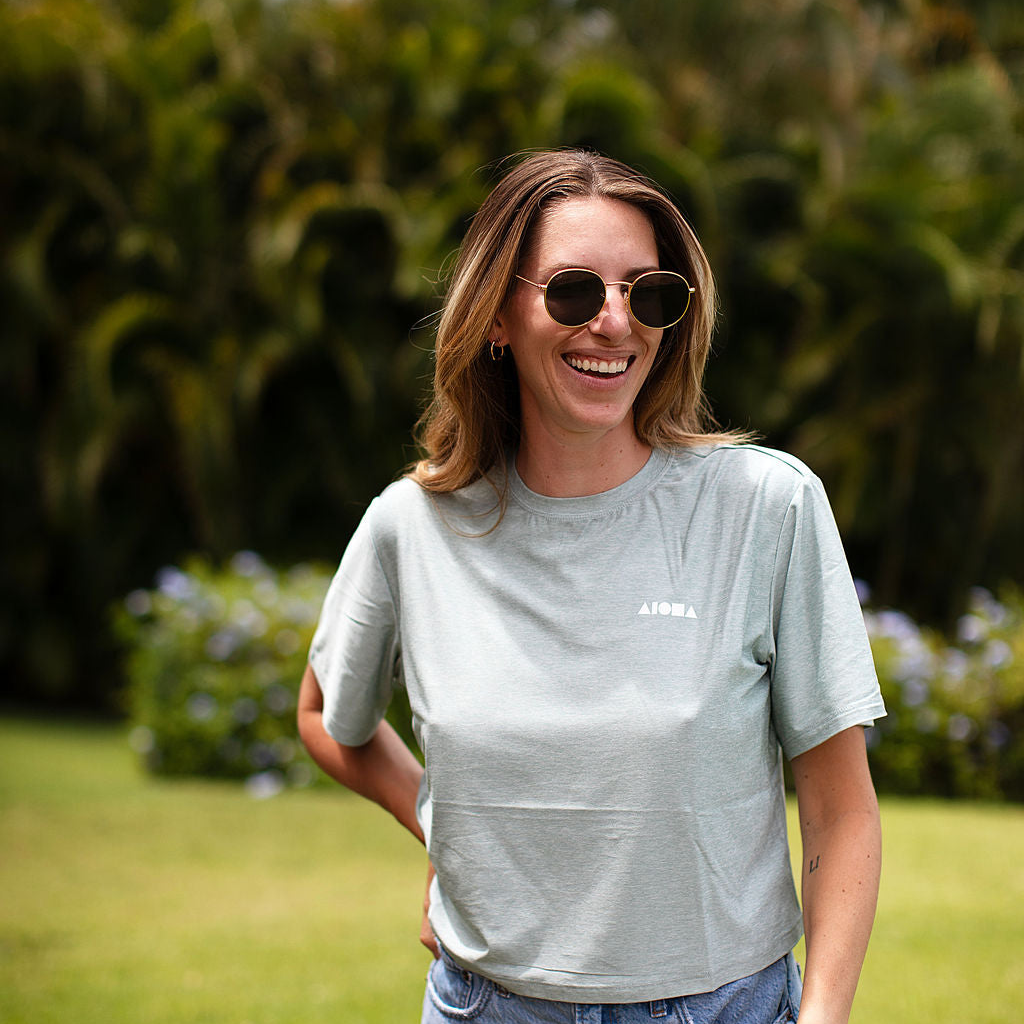 ARIA Heather Seafoam UPF50 S/S