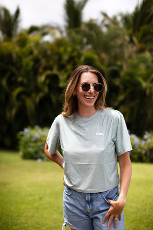 ARIA Heather Seafoam UPF50 S/S