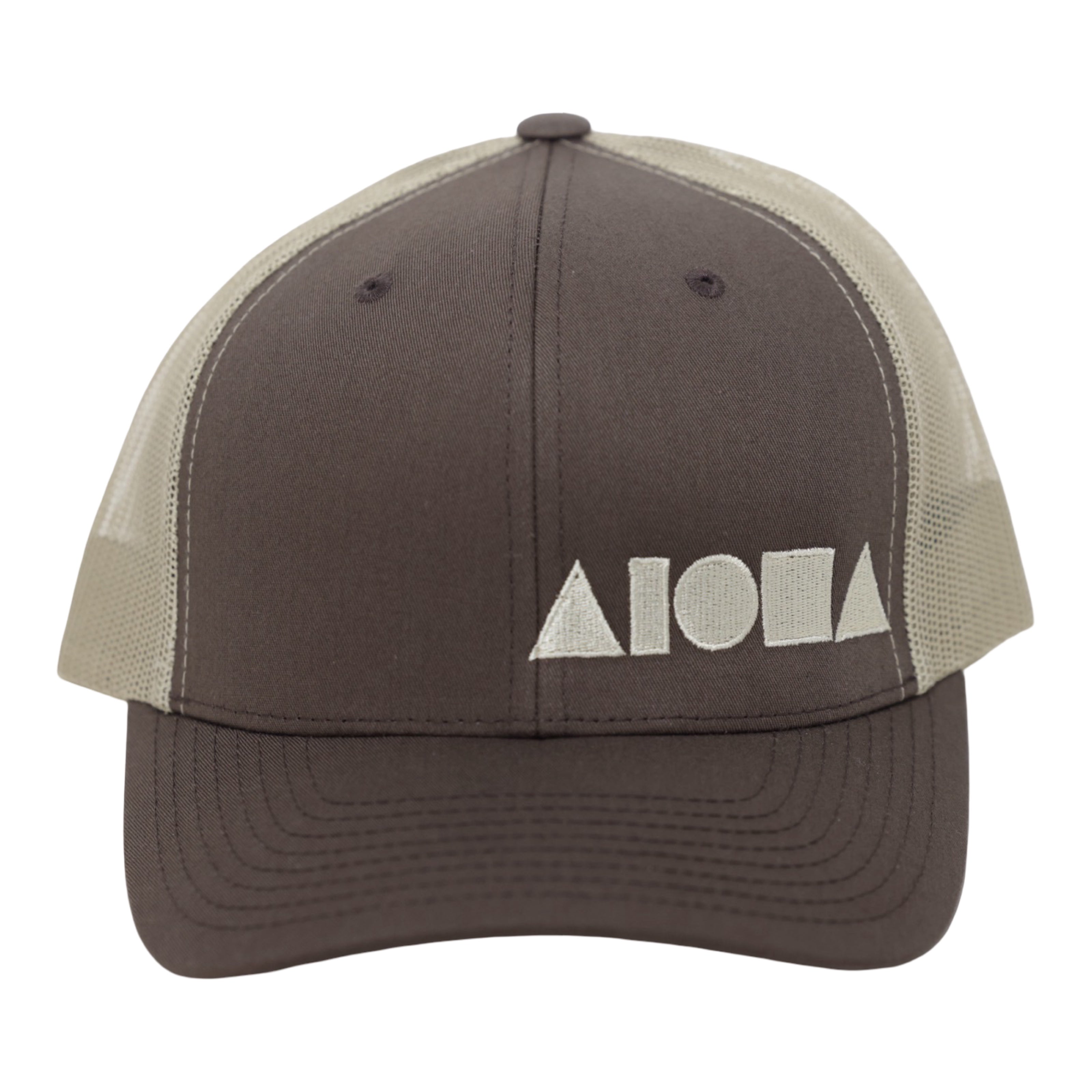 BROWN AND TAN Adult Curved Bill Snapback