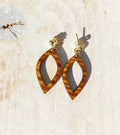 'EWĒ Koa Wood Gold Earrings