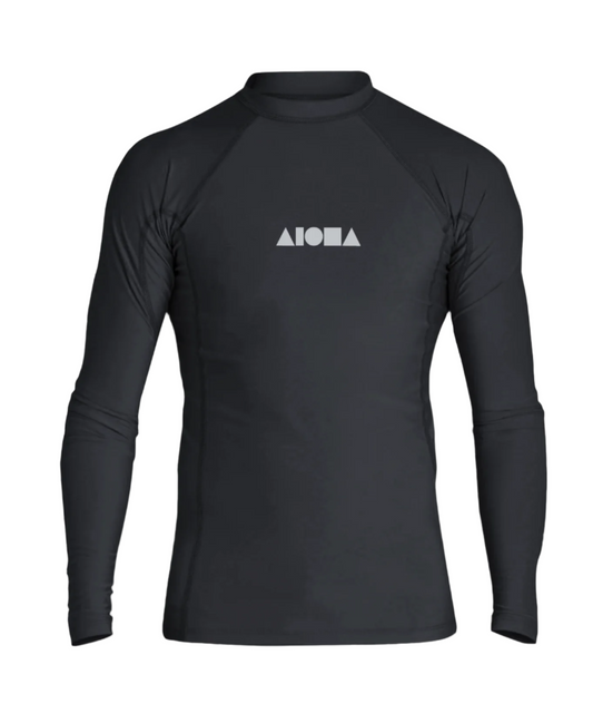 ENCORE Black Unisex UPF50 L/S Rash Guard