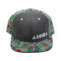 PINK HIBISCUS Aloha Shapes Adult Flat Brim Snapback