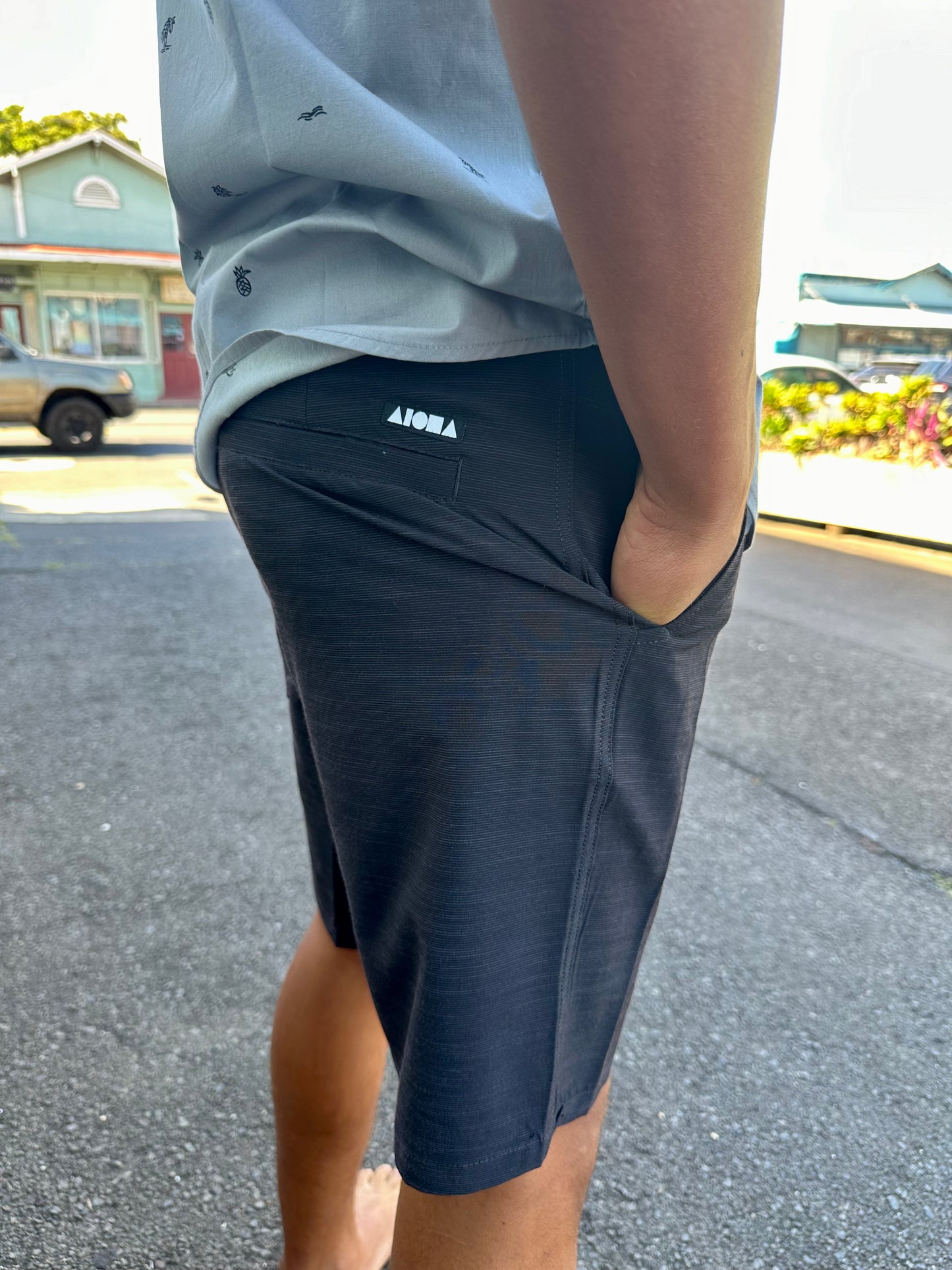 LINTON Black Adult Walk Shorts