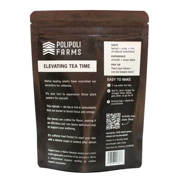 Hawaiian Herbal Mamaki and Ulu Hot Tea