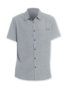 HORIZON Grey Short Sleeve Aloha Shirt